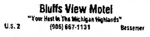 Bluffs Inn (Bluff View Motel) - Nov 1977 Ad (newer photo)